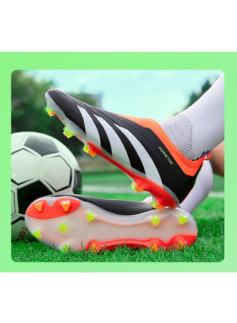 Men's Soccer Cleats, Suitable For Outdoor And Indoor Professional Youth Boys Soccer Cleats, Unisex Soccer Cleats.  - Image 4