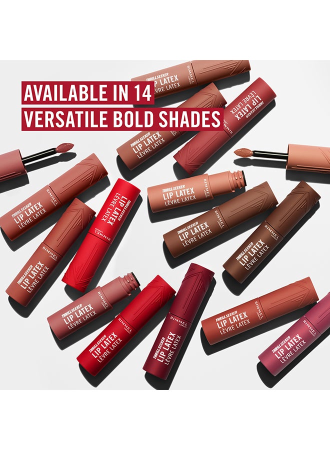 RIMMEL LONDON أحمر شفاه ليب لاتكس سائل - ثريل سيكر، 6 مل - Image 5