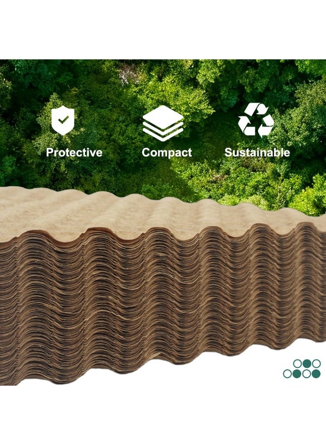 YelaJoy 50 Sheets Bubble Paper, 29 x 30 cm Packing Paper, Durable Kraft Bubble Wrap for Moving, Recyclable Packing Paper, Eco Friendly Bubble Wrap Alternative, Sustainable Shipping Supplies for Small Business - Image 4