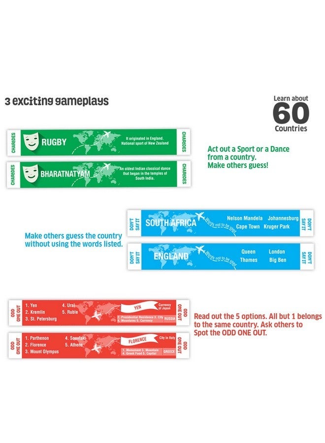 Chalk and Chuckles Smart Sticks Countries of The World Games for Kids Age 7+, Fun Educational Toys, Card Game, Map Puzzle, Birthday Return Gift for Girls, Boys 8, 9, 10, 11, 12 - Image 4