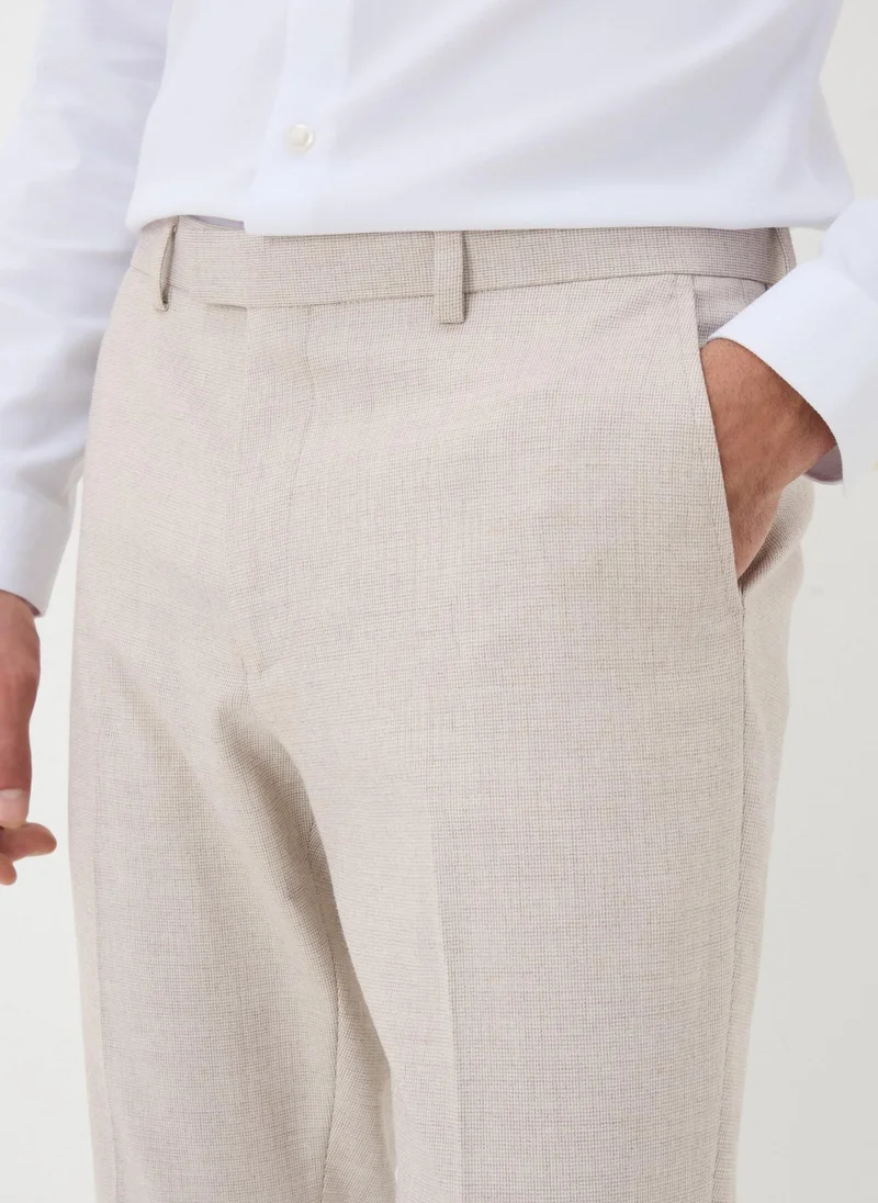 Matalan Taylor & Wright Monaco Stone Slim Trousers