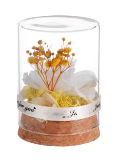 KASTWAVE Preserved Flower In Glass Dome Everlasting Forever Handmade Rose Galaxy Flower Artificial Flower Natural Eternal Never Withered Flowers, Mother's Day, Anniversary, Birthday  - Image 1