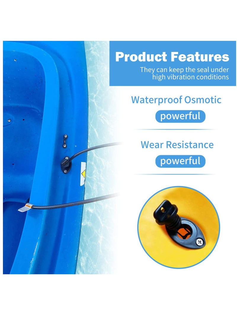 Generic - Kayak Drain Plug Kit - Scupper Plugs with Screws and Hardware for Kayaks, Canoes, and Boats - Universal Fit Drain Stoppers for Most Kayak and Canoe Models. - Image 1