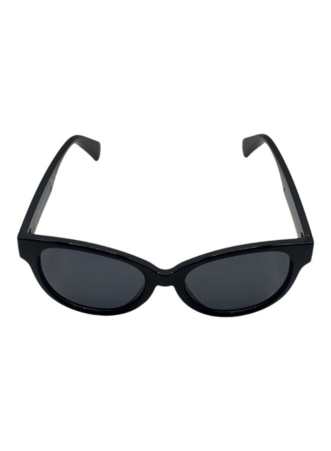 Influence Germany - Stylish Oval Black Sunglasses for Women with Gold Side Arms - Image 5