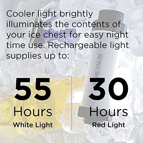 HEXNUB Cooler Box Light, Waterproof, Rechargeable LED Light Compatible with YETI, RTIC, ORCA, Ninja, Igloo, Coleman Ice Chest, Magnetic Base, Great for Outdoor Events, Camping Fishing Hunting Boating - Image 4