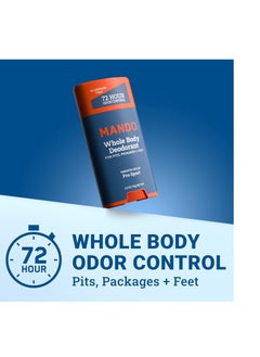 Mando Mando Whole Body Deodorant - Invisible Cream and Solid Formulas - 72 Hour Odor Control - Aluminum & Baking Soda Free - Skin Safe - 3 oz Cream & 2.6 oz Solid Bundle - Pro Sport  - Image 4