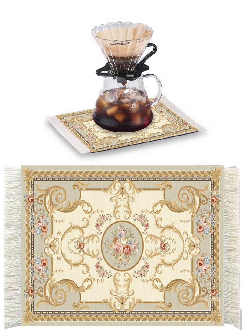 1pcs Coffee Mat, Coffee Cup Mat, Coffee Mug Mat, Table Mat, Mouse Pad - Image 1