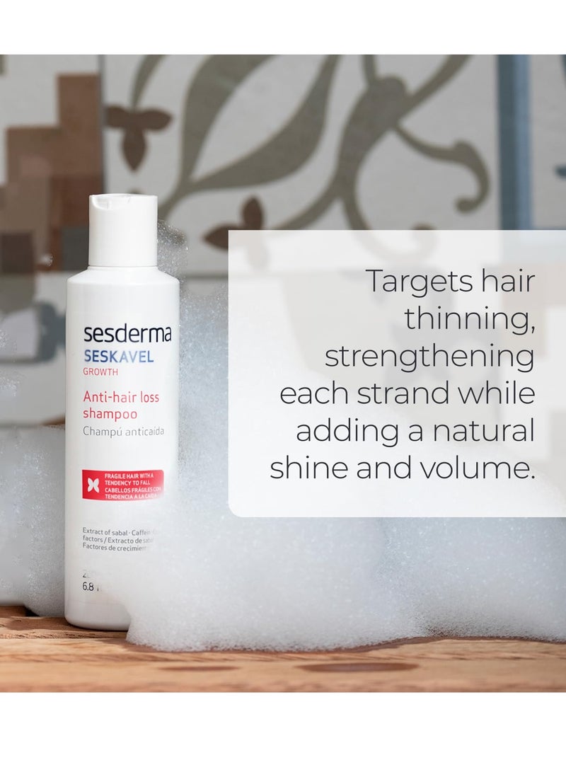 SeSDERMA Sesderma SESKAVEL Strengthening Hair Shampoo for Thinning and Fragile Hair 6.8 fl. Oz - Image 3