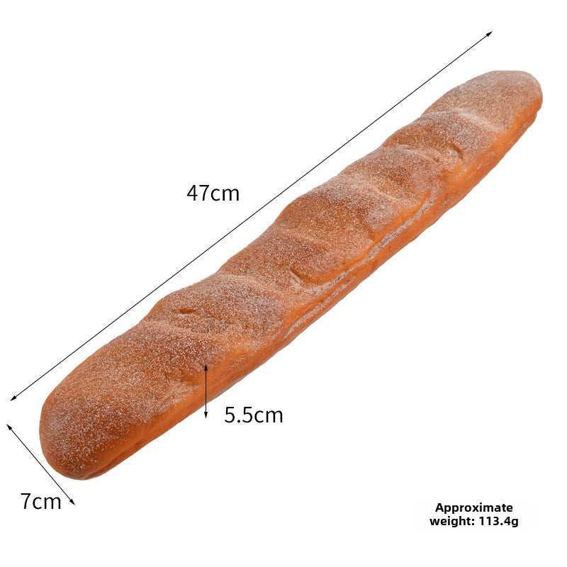 Realistic Caterpillar Bread Cake Model Rye baguette 