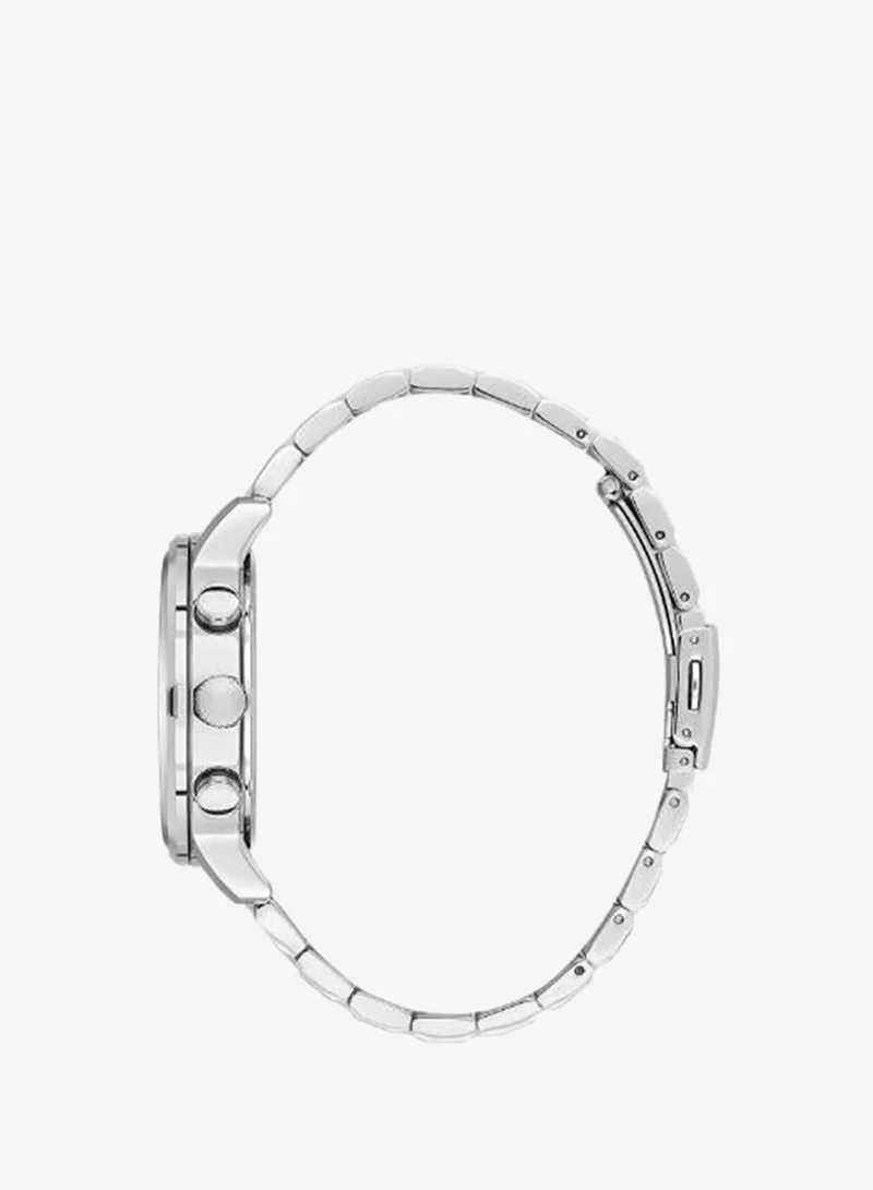 DANIEL KLEIN Men's Stainless Steel Silver Alloy Case Analog Cool Grey 5C Round Sunray Dial Japanese Quartz Exclusive 50 Meters Water Resistant