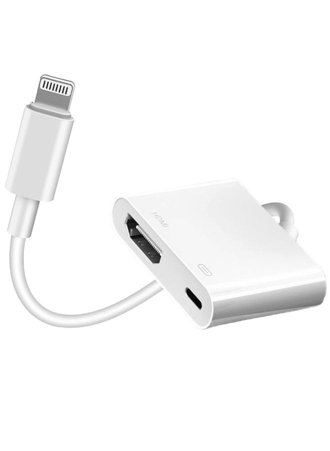 Arabest Adapter iPhone HDMI Adapter to TV HDMI Cable Connector 1080P Sync Screen to TV/HDTV/Monitor/Projector Compatible with iPhone iPad - Image 1