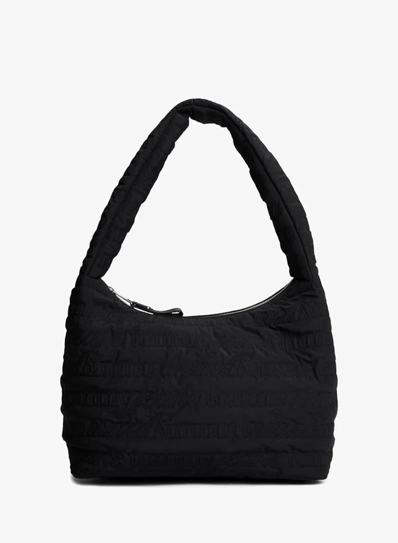 تومي جينز حقيبة هوبو بنقشة حضرية