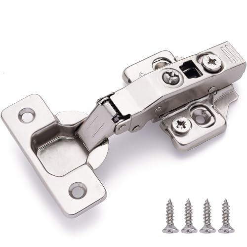 DecoBasics Full Overlay European Soft Close Cabinet Hinges for Kitchen Cabinets (20 Pcs) -105° Frameless Concealed Cabinet Door Hinge -6 Way Adjustability & Clip on Plate for Easy Installation - Image 1