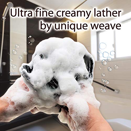 Terra Distribution Exfoliating Washcloth [Made in Japan] Extra Long Exfoliating Towel Special Texture Makes Fluffy Foam Lather, Back Scrubber, Dead Skin Cell Remover, Loofah (3pcs Sets(Soft/midium/Super Hard)) - Image 3