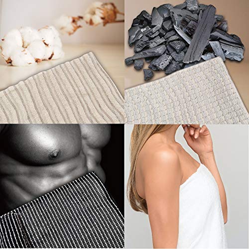Terra Distribution Exfoliating Washcloth [Made in Japan] Extra Long Exfoliating Towel Special Texture Makes Fluffy Foam Lather, Back Scrubber, Dead Skin Cell Remover, Loofah (3pcs Sets(Soft/midium/Super Hard)) - Image 2