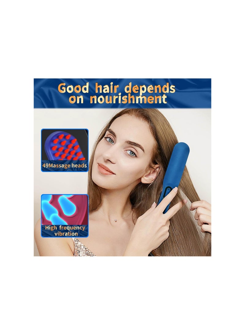 Zikra Electric Scalp Massage Brush, Shiatsu Hair Scalp Massager with 49 Heads, Cordless Electric Massager for Scalp & Hair, Portable Massager for Head, Deep Massage At Home for Muscle Relax(1 Pack)(Red) - Image 3