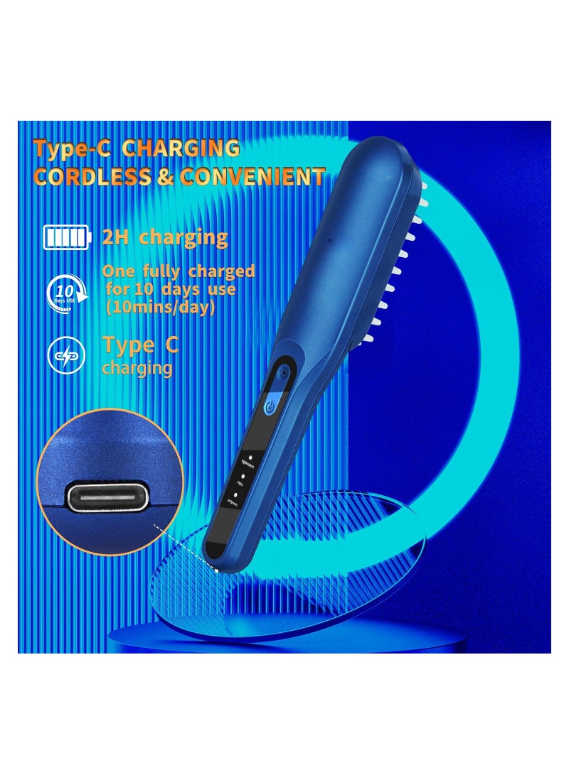 Zikra Electric Scalp Massage Brush, Shiatsu Hair Scalp Massager with 49 Heads, Cordless Electric Massager for Scalp & Hair, Portable Massager for Head, Deep Massage At Home for Muscle Relax(1 Pack)(Red) - Image 5