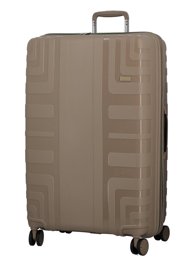 Jump Crossline Polypropylene Hard Expandable Luggage Suitcase Large Trolley 79cm Sand  - Image 1