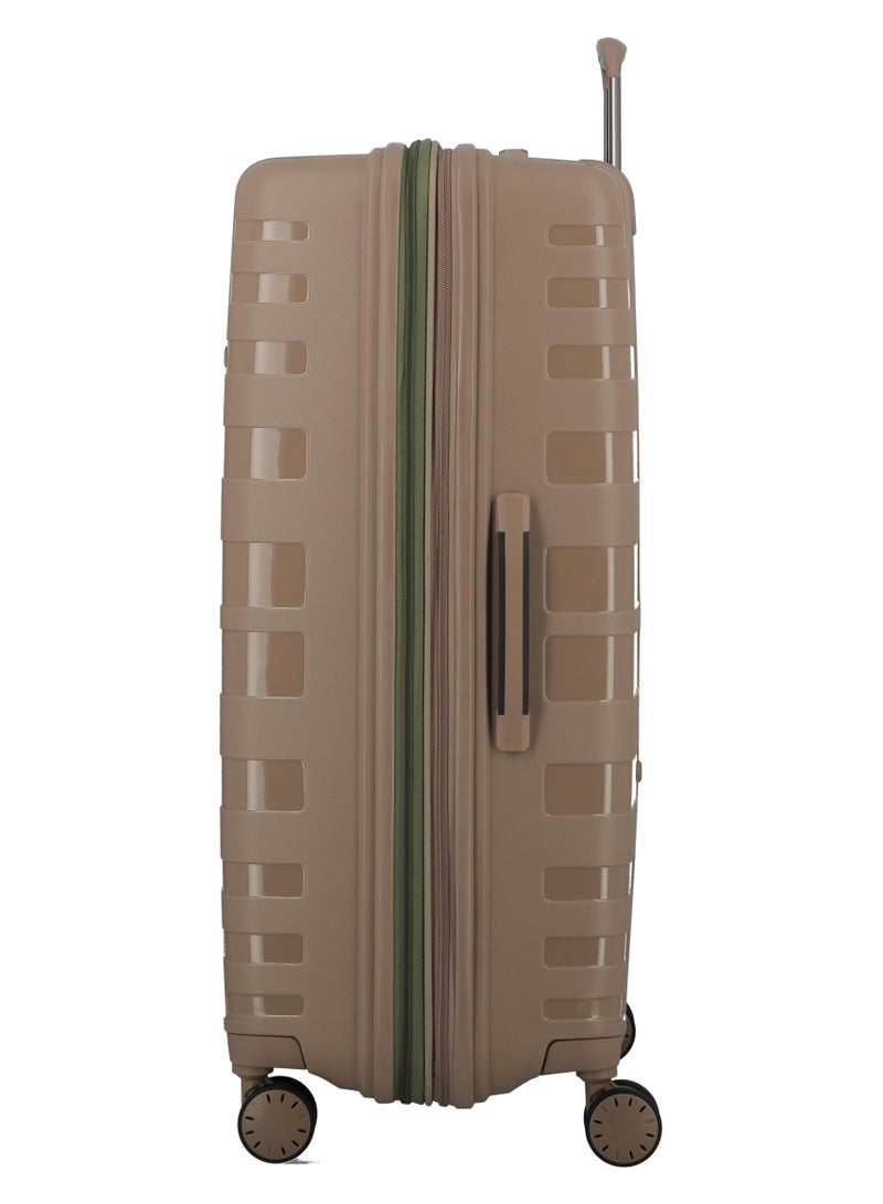 Jump Crossline Polypropylene Hard Expandable Luggage Suitcase Large Trolley 79cm Sand  - Image 5