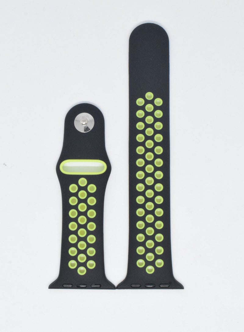 BORTONY Universal 42/44mm Silicone Replacement Watch Strap For Apple Series 7/6/5 - Image 2