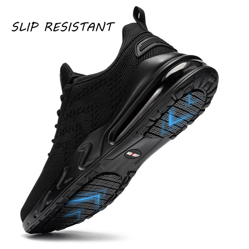 LARNMERN Men Non Slip Work Sneakers Water Resistant Food Service Zapatos Trabajo Antideslizantes Walking Shoes Waterproof Shoes Slip-on, Black 10 - Image 4