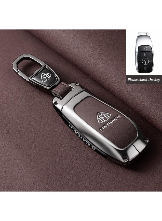 High-end car key cover suitable for Mercedes Maybach, GLS480 key cover, GLS600, GLS450, S-Class, all-inclusive premium metal material key cover