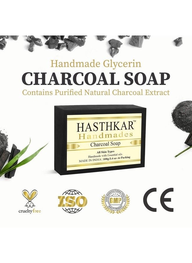 byPurenaturals - Hasthkar Handmades Handmade Natural Herbal Activated Charcoal Soap 100Gm - Image 1