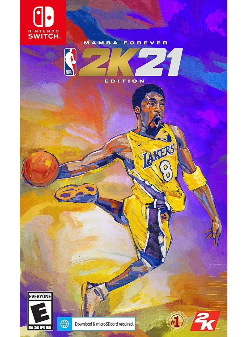 سويتش 0 NBA 2K21 (Mamba Forever Edition) – لعبة محاكاة كرة السلة – Nintendo Switch - Image 1