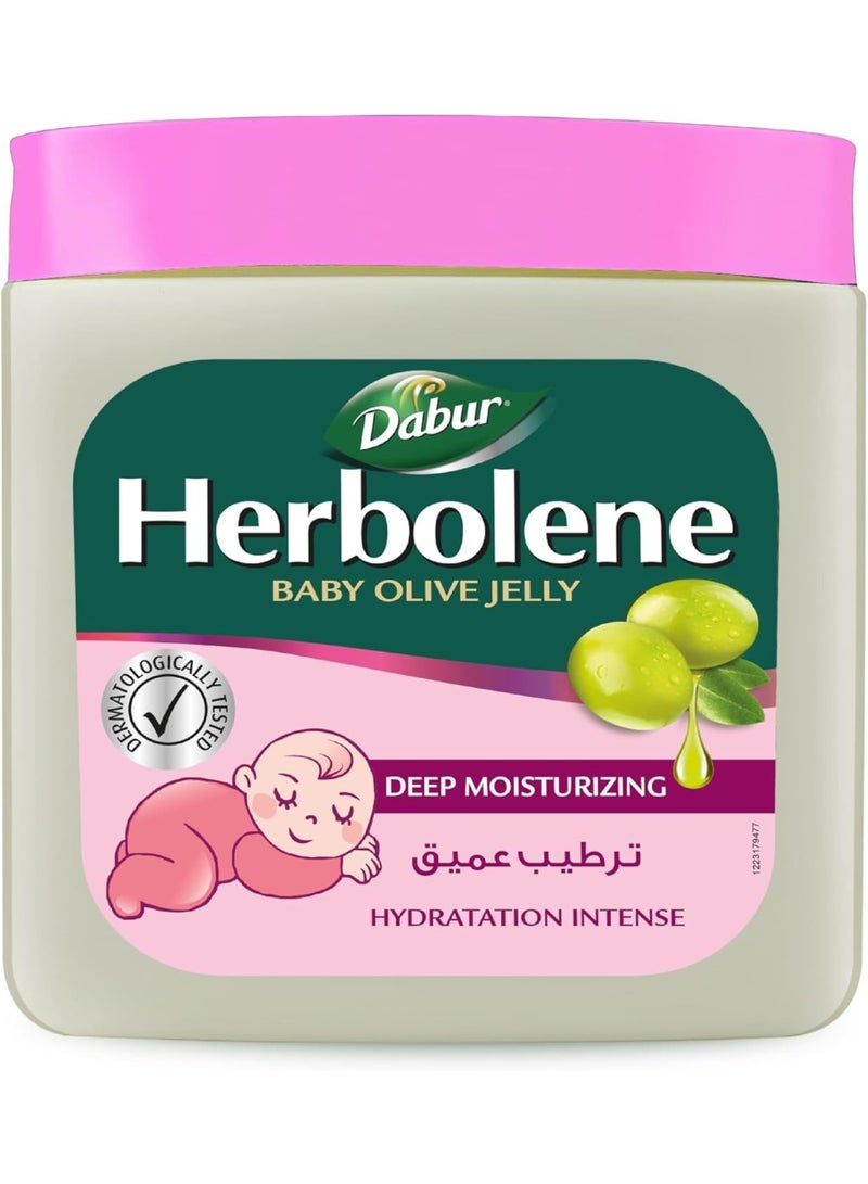 دابر هيربولين جيلي زيتون للأطفال ٢٢٥ مل | ترطيب عميق بزيت الزيتون وفيتامين هـ | يحمي بشرة الطفل من الجفاف ويمنع طفح الحفاضات | لطيف على البشرة - Image 1