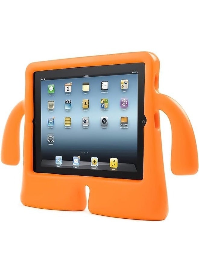 SmartGrist Orange Kids' EVA Shockproof Case for iPad Air 11 Inch M2 (2024) – Lightweight Protective Cover with Handle and Stand - Image 1