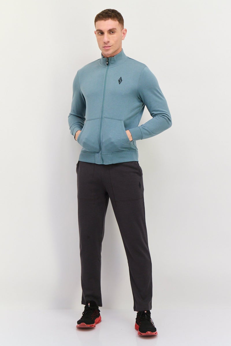 SKECHERS Men Sportswear Fit Long Sleeves Outdoor Sweatshirt, Sage Green  - Image 4