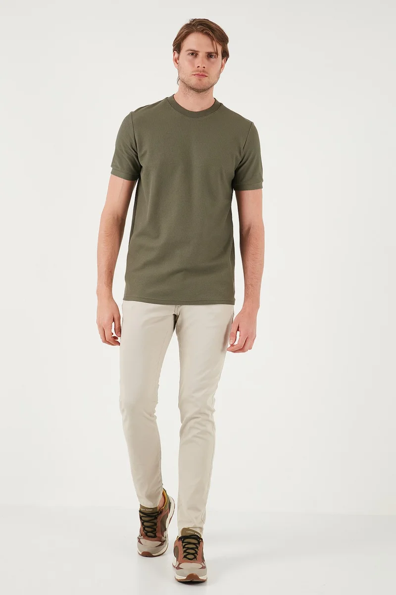 Buratti Cotton Regular Fit Crew Neck Basic T Shirt Men's T Shirt 5902387