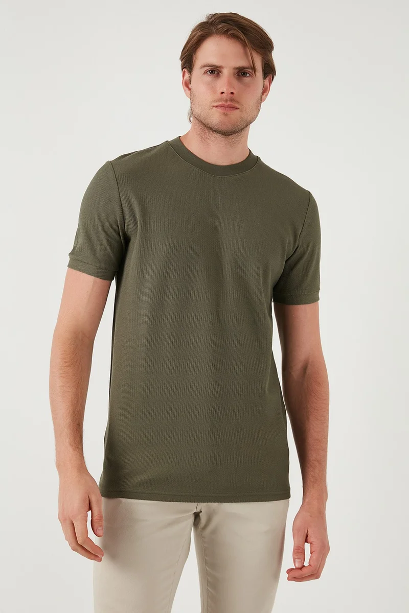 Buratti Cotton Regular Fit Crew Neck Basic T Shirt Men's T Shirt 5902387