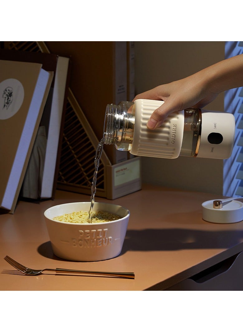 OIDIRE Electric Kettle Bottle, 400ml Portable Travel Heating Cup, Mini Insulated Office Kettle Bottle, 220V Water Boiling Cup - Image 2