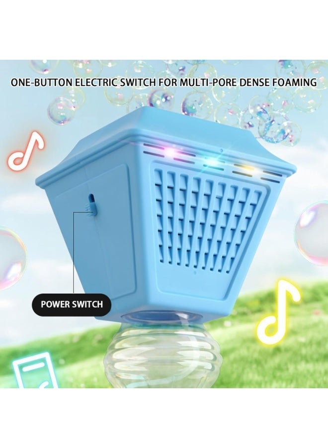 Bukela Remote Control Streetlight Bubble Machine, Bubble Maker Stand, Adjustable Height Street Light, Rechargeable Outdoor Standing Automatic Bubbles Machine with Lights for Wedding Birthday Party (Blue) - Image 2