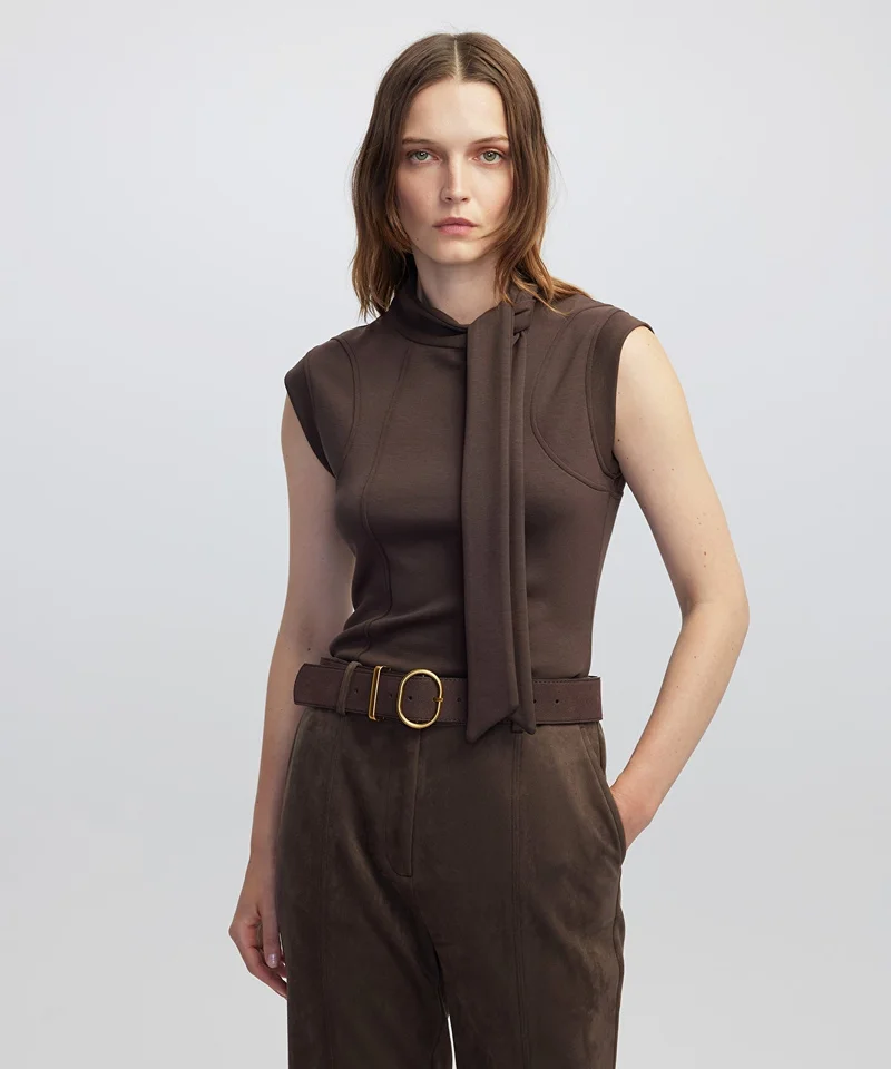 Ipekyol Scarf-Effect T-Shirt