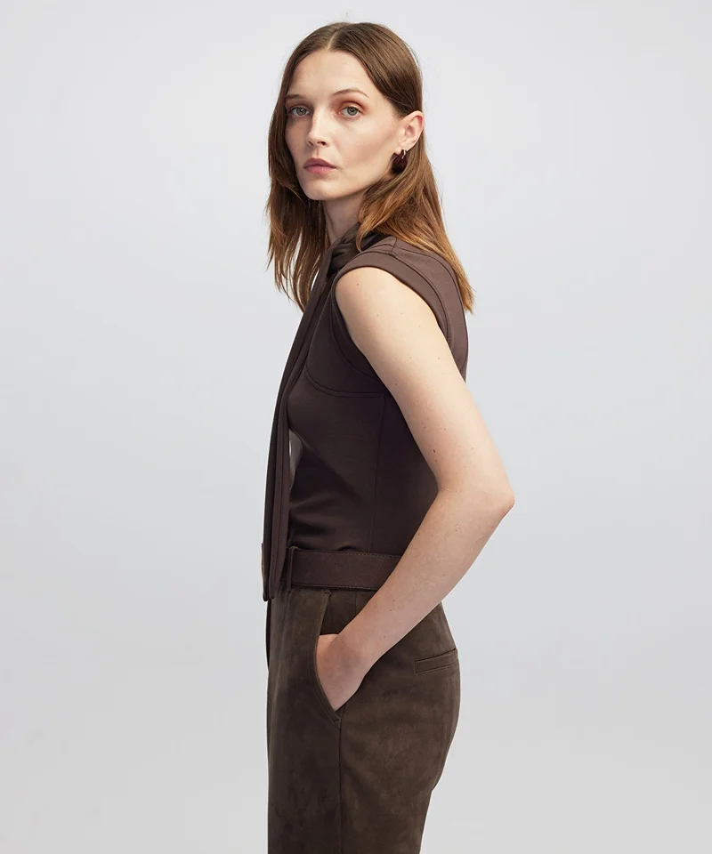 Ipekyol Scarf-Effect T-Shirt