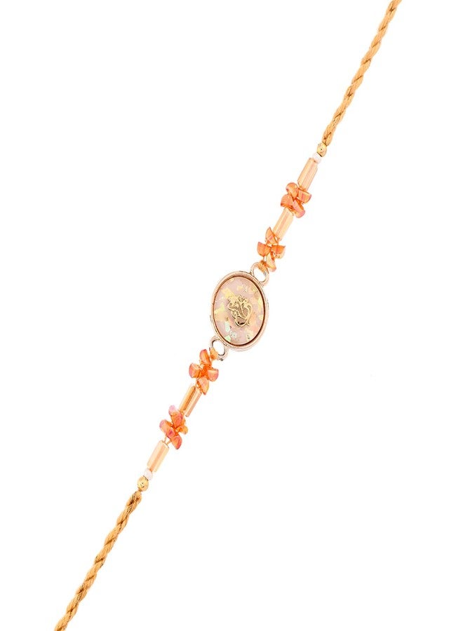 VOYLLA Men's Bejewelled Thread Rakhi For Brother|Pack Of 1|Rakhi Special| - Image 3