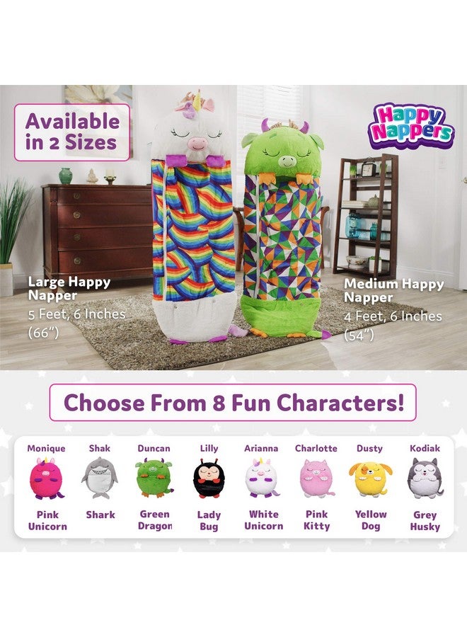 Happy Nappers Medium Unicorn Pink Pillow & Sleepy Sack- Comfy, Cozy, Compact, Super Soft, Warm, All Season, Sleeping Bag with Pillow - Image 4