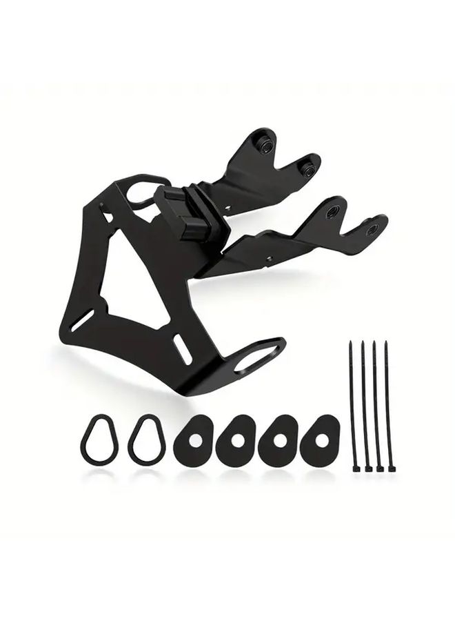 For YZFR9 2025 R9 2025 Motorcycle License Plate Holder Rear Short Tail Black With LED Light Sleek Metallic Finish High Quality Bracket Tailstock Bike Customizers - Image 2