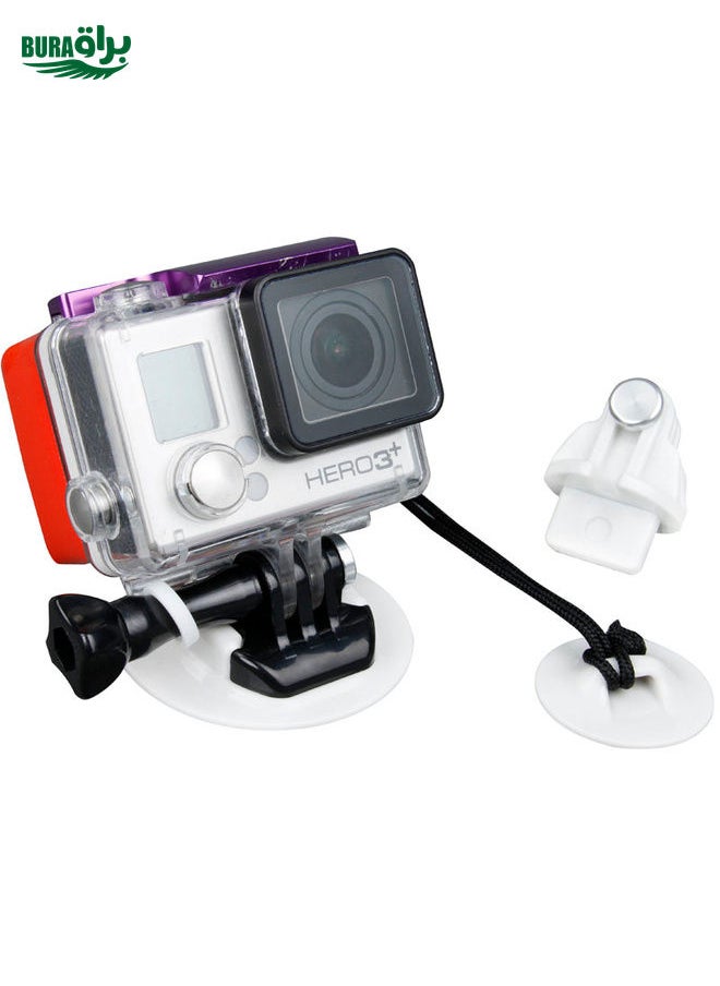 TMC 10 Items Board Mount Surf Snowboard Wakeboard Set for GoPro, Insta360, DJI and Other Action Cameras(White)