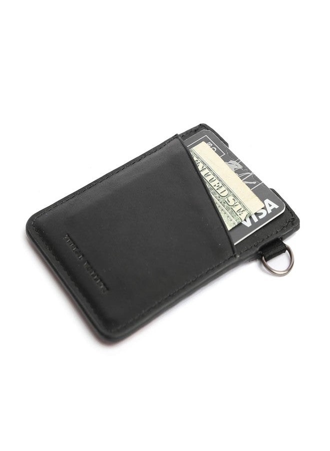 Thread Wallets Ultra Slim Minimalist Card Holder Wallet (Black) - Image 2