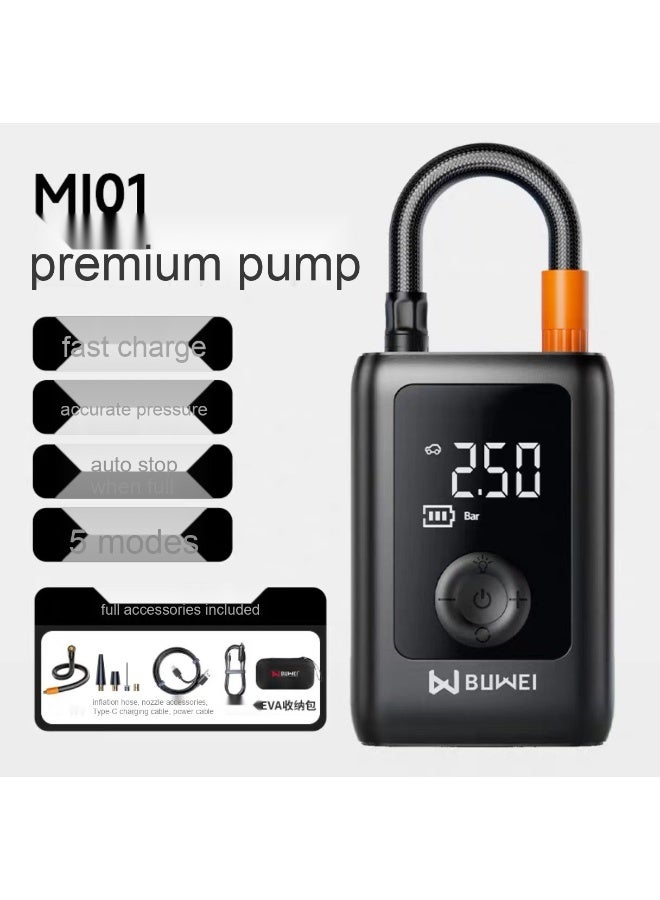 Portable Car Air Pump - Smart Wireless Digital Display Electric Inflator