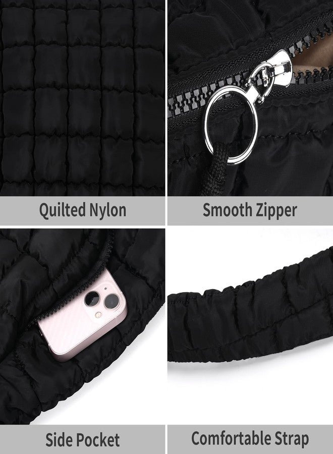 PRAGARI Puffer Tote Bag for Women Large Quilted Carryall Bag Soft Puffy Crossbody Lightweight Shoulder Handbags Work Travel - Image 5