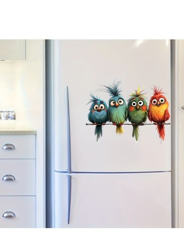 Car Stickers Funny Birds Vinyl Stickers For Glass Removable Animal Stickers Waterproof - Image 5