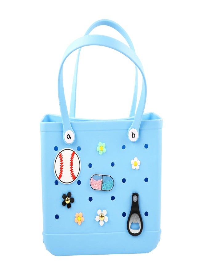 Vagocom 8 Colors Flower Charms Accessories for Bogg Bag and Simply Southern Tote,Inserts Beach Bag Decorative Accessories - Image 5