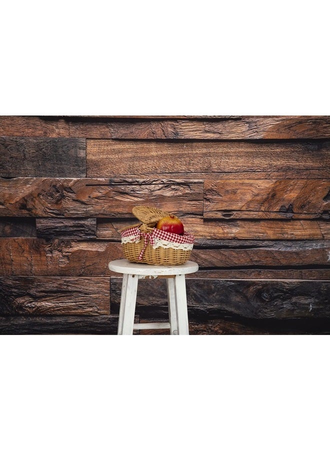 Kate 10x10ft Brown Shiplap Wood Backdrop for Photography Retro Vintage Wooden Texture Background Photo Studio Props - Image 3