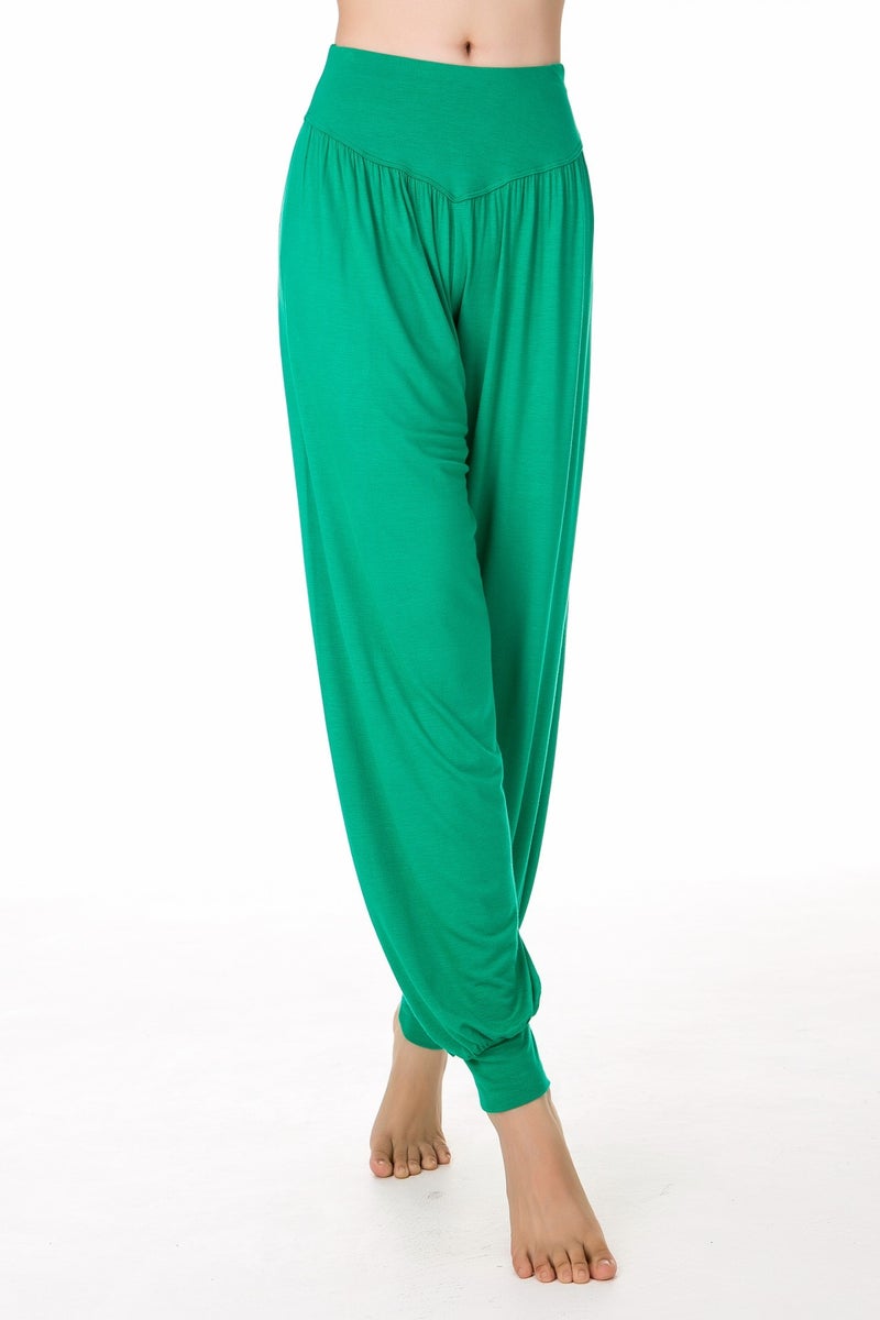Qi Ta Women's Modal Yoga Pants Loose Dance Pants Bloomers Casual Long Pants Breathable - Image 1
