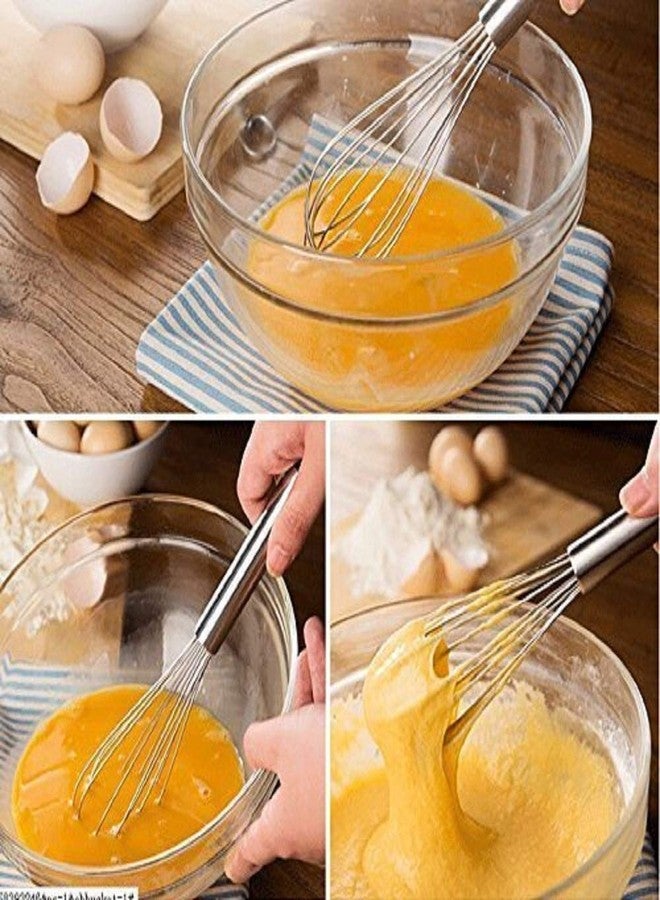 First Front Stainless Steel Whisk Hand Egg Frother French Whip Egg Beater Whisk Shaker - Image 2