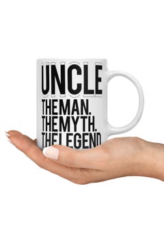 LIT Coffee Mug Best UnclesWhite Mug The man The myth Quote The legend Uncle Quote  - Image 3